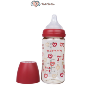 Bình sữa PPSU Moyuum Tim đỏ 270ml